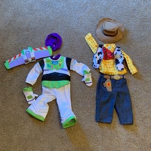 Buzz and Woody costumes. 18-24 months. Like new.